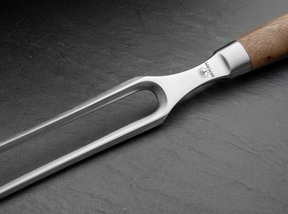 Widelec Boker Solingen Core Walnut – do Serwowania i Grillowania — zdjęcie 4