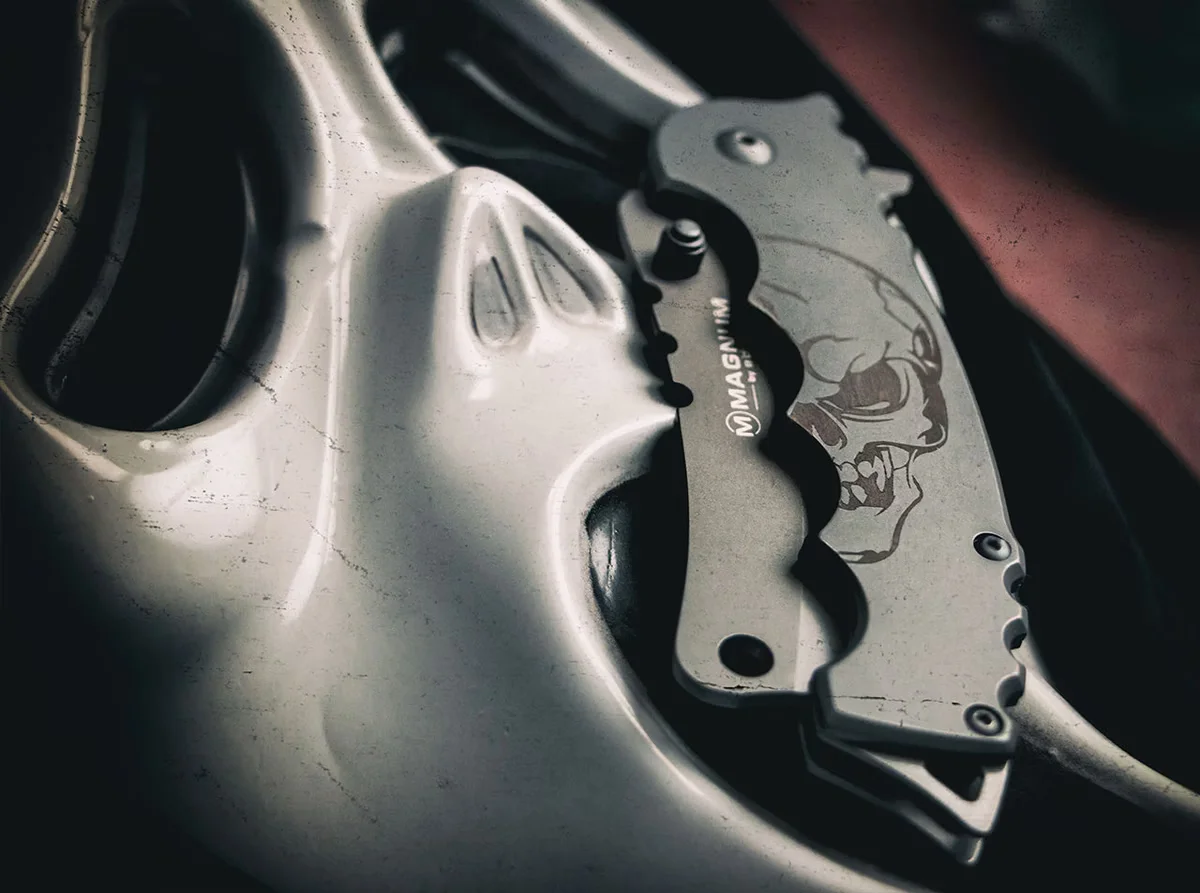 Nóż składany Boker Magnum Mortem - ostrze 8 cm, stal 440A — zdjęcie 3