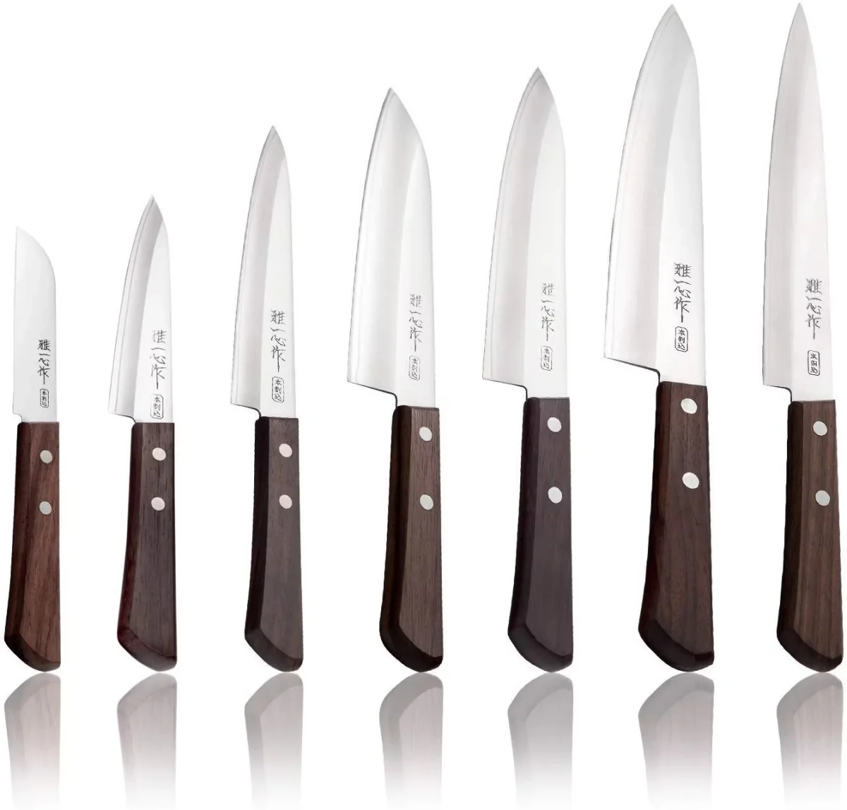 Kanetsugu Miyabi Issin Slicer - Japoński Nóż Kuchenny 21 cm AUS-8 Palisa — zdjęcie 4