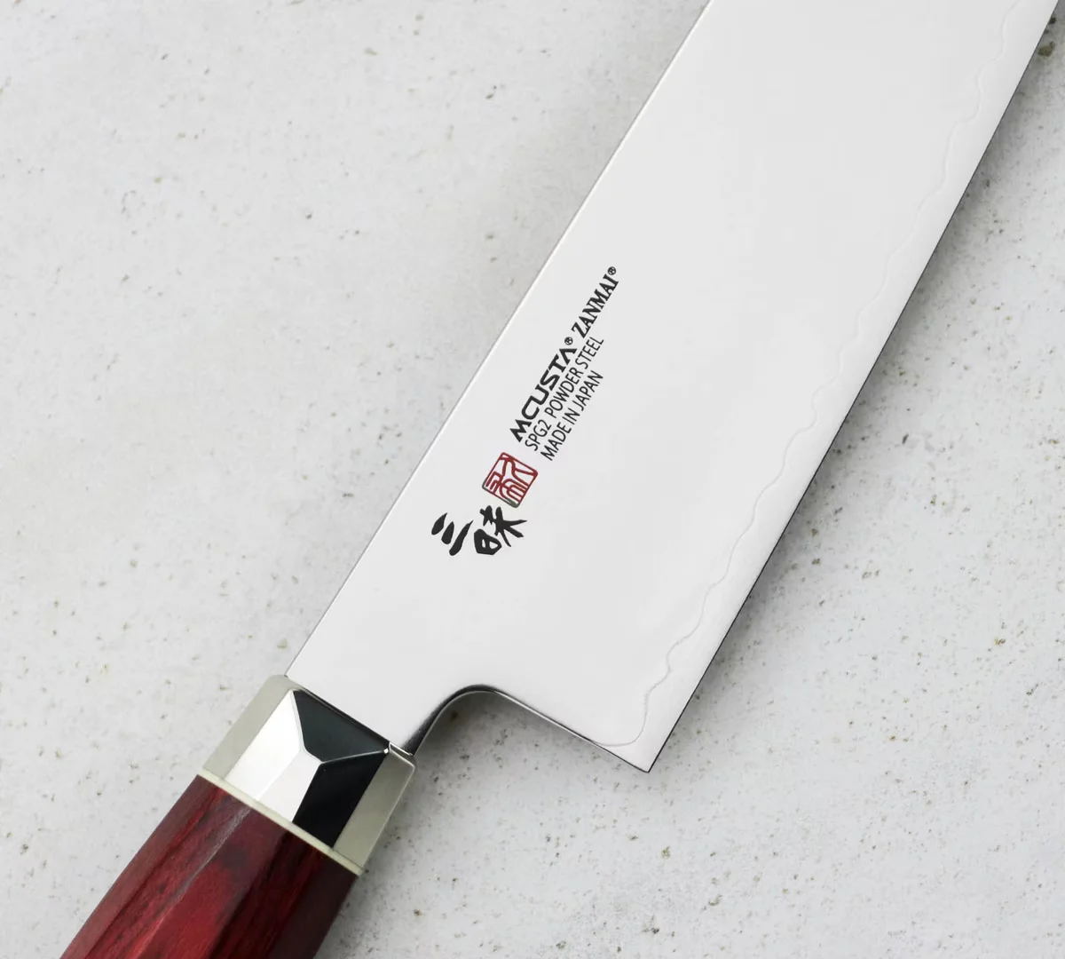Mcusta Zanmai Red Revolution SPG2 Nóż Szefa Kuchni 21 cm — zdjęcie 3