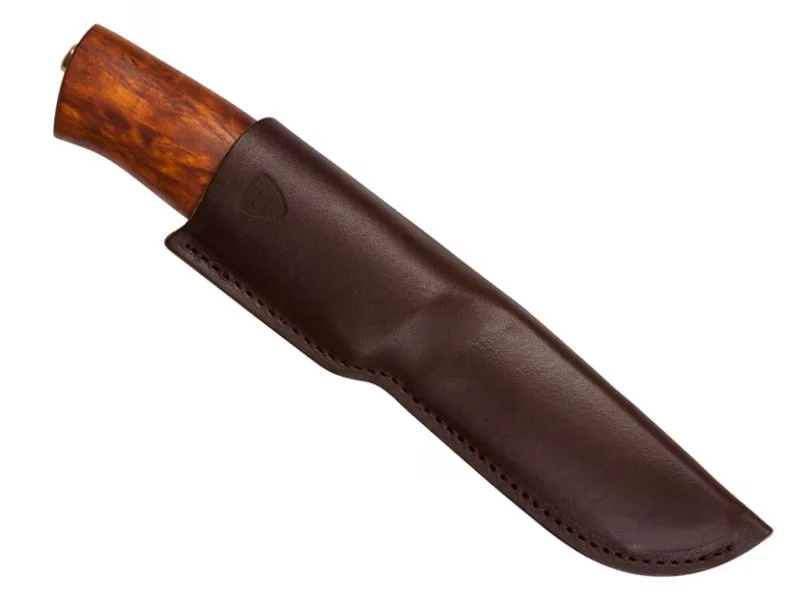 Nóż myśliwski Helle Alden Full Tang – ostrze Sandvik 12C27, rękojeść brzozowa 10.6 cm — zdjęcie 2