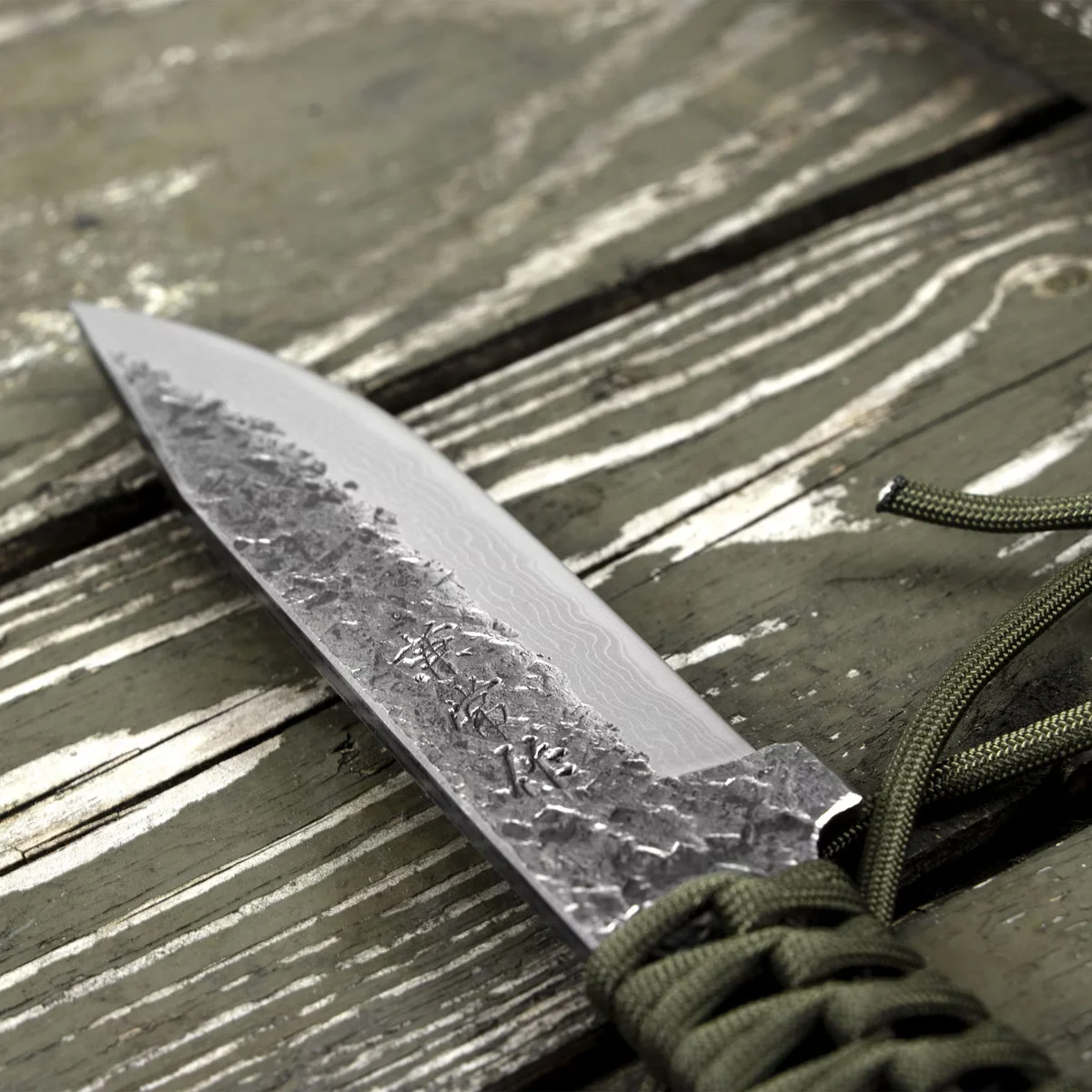 Kanetsune Seki Aogami#2 Karasu Kuro Nóż Obozowy 12,5 cm — zdjęcie 3