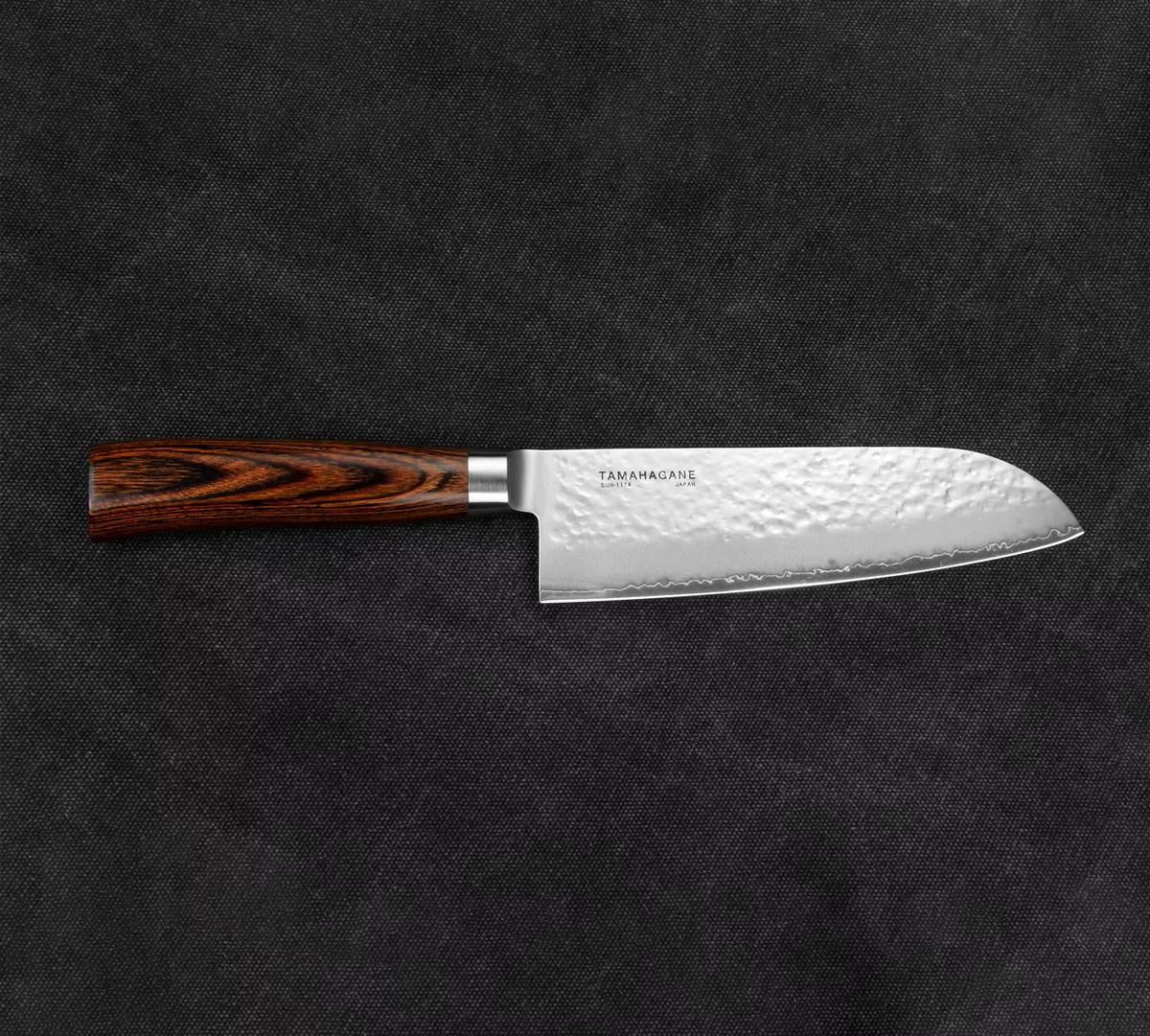 Tamahagane Tsubame Brown VG-5 Nóż Santoku 17,5 cm — zdjęcie 2
