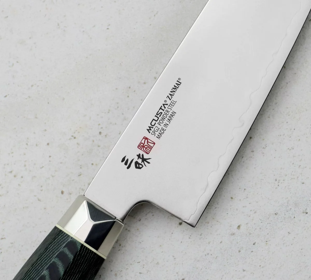 Mcusta Zanmai Green Revolution Nóż Ko-Santoku ze stali SPG2, 15 cm — zdjęcie 3