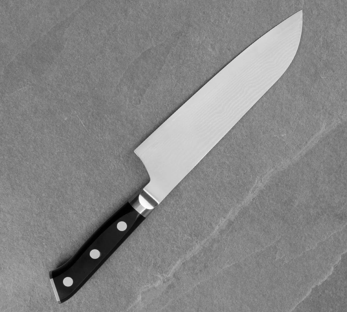 Mcusta Zanmai Classic Damascus VG-10 Pakka Nóż Santoku 18 cm — zdjęcie 6