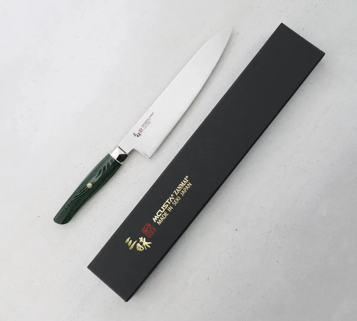 Mcusta Zanmai Green Revolution SPG2 Nóż Gyuto 21 cm — zdjęcie 2