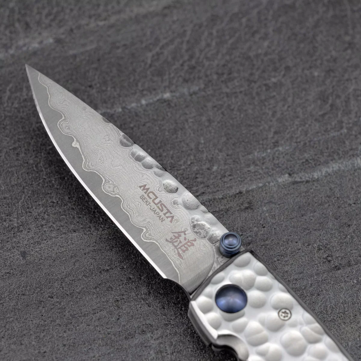 Mcusta Shinra Small Tsuchi Damascus VG-10 Nóż Składany 6,5 cm — zdjęcie 9