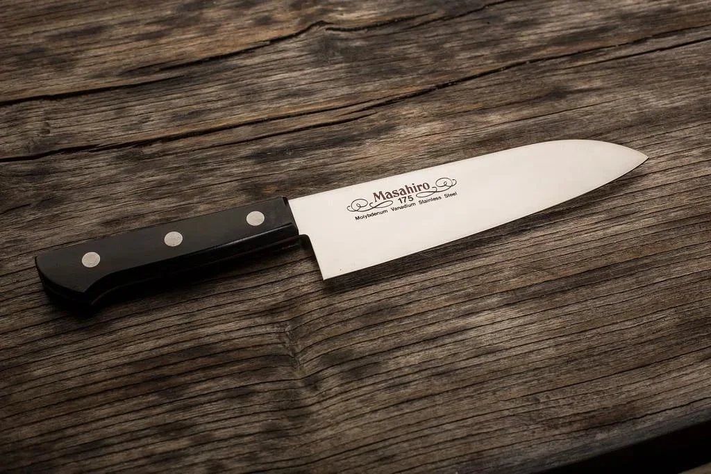 Masahiro BWH Santoku - Nóż uniwersalny 17.5 cm — zdjęcie 6