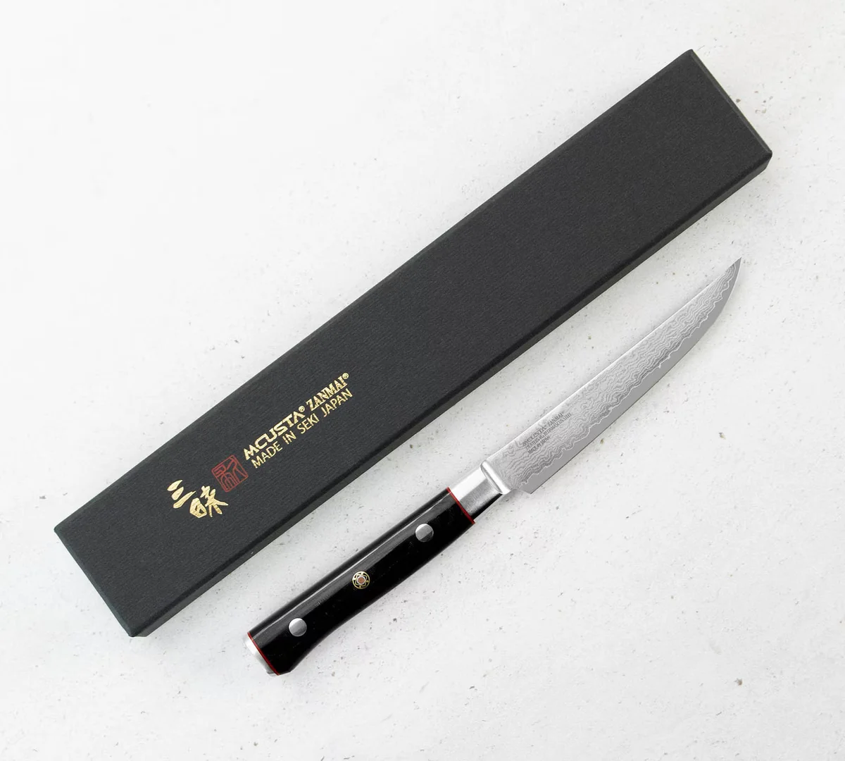 Mcusta Zanmai VG-10 Pro Zebra Nóż do steków 11,5 cm — zdjęcie 2