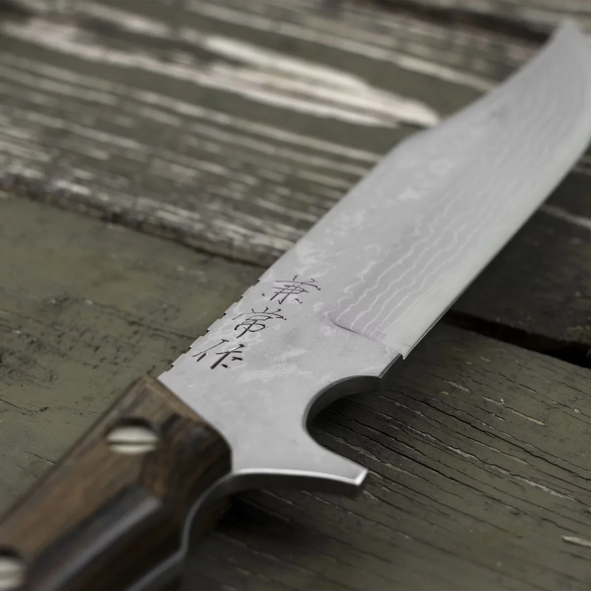 Kanetsune Seki Aogami#2 Seseragi Clip Nóż outdoorowy 12,5 cm — zdjęcie 6