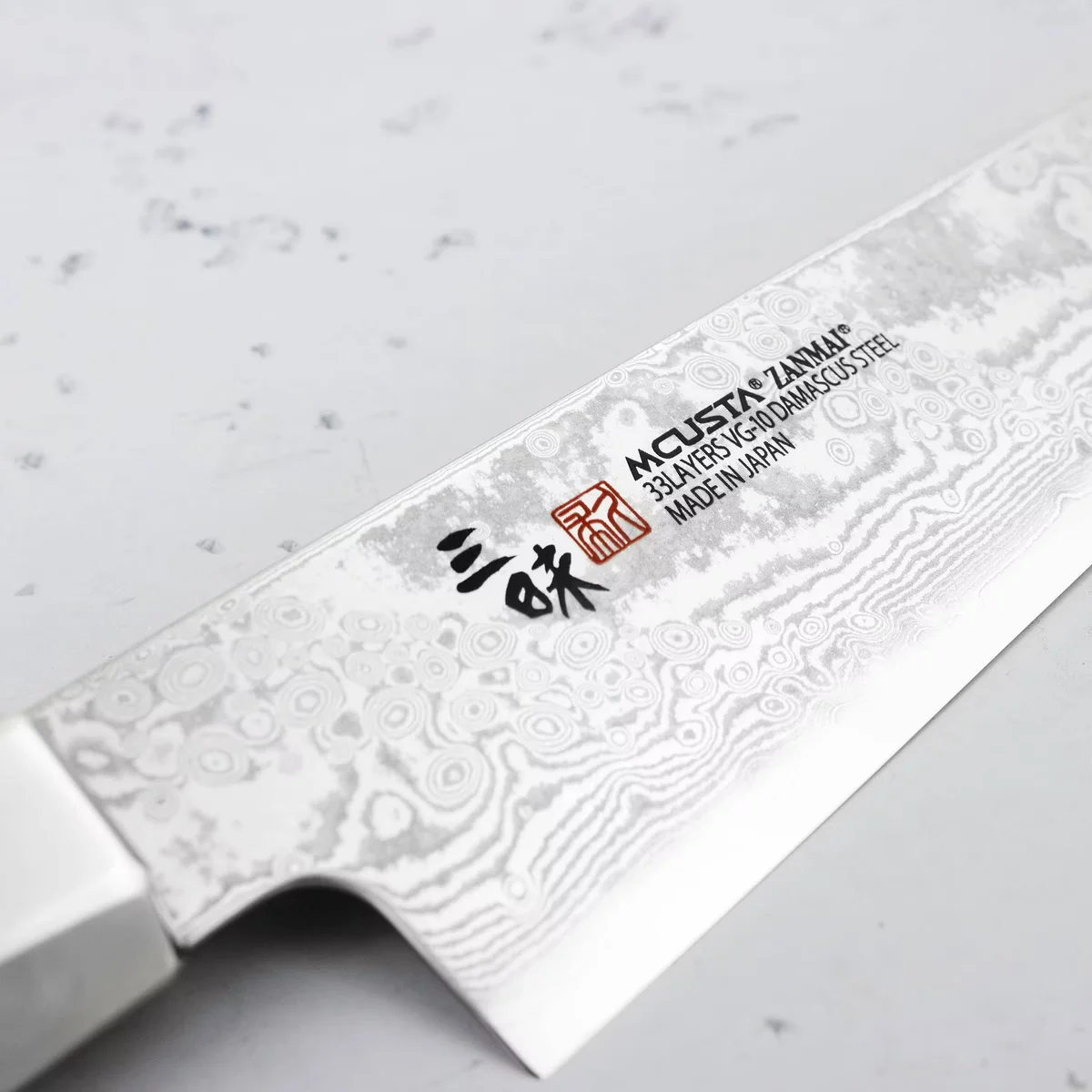 Mcusta Zanmai VG-10 Splash Nóż Sujihiki 27 cm — zdjęcie 9