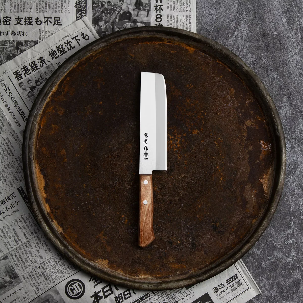 Kanetsune 510 Shiro-2/SS Nóż Nakiri 16,5 cm — zdjęcie 10