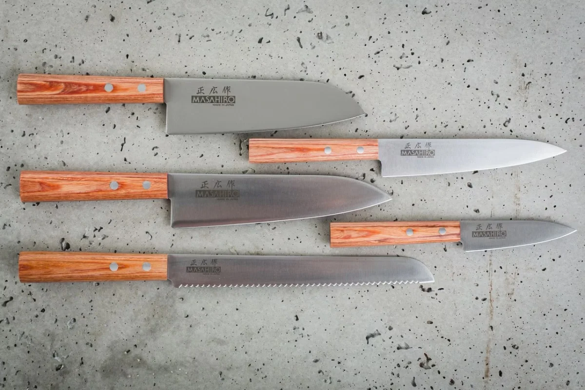 Masahiro Sankei Nóż Szefa Kuchni 18 cm Brązowy — zdjęcie 3