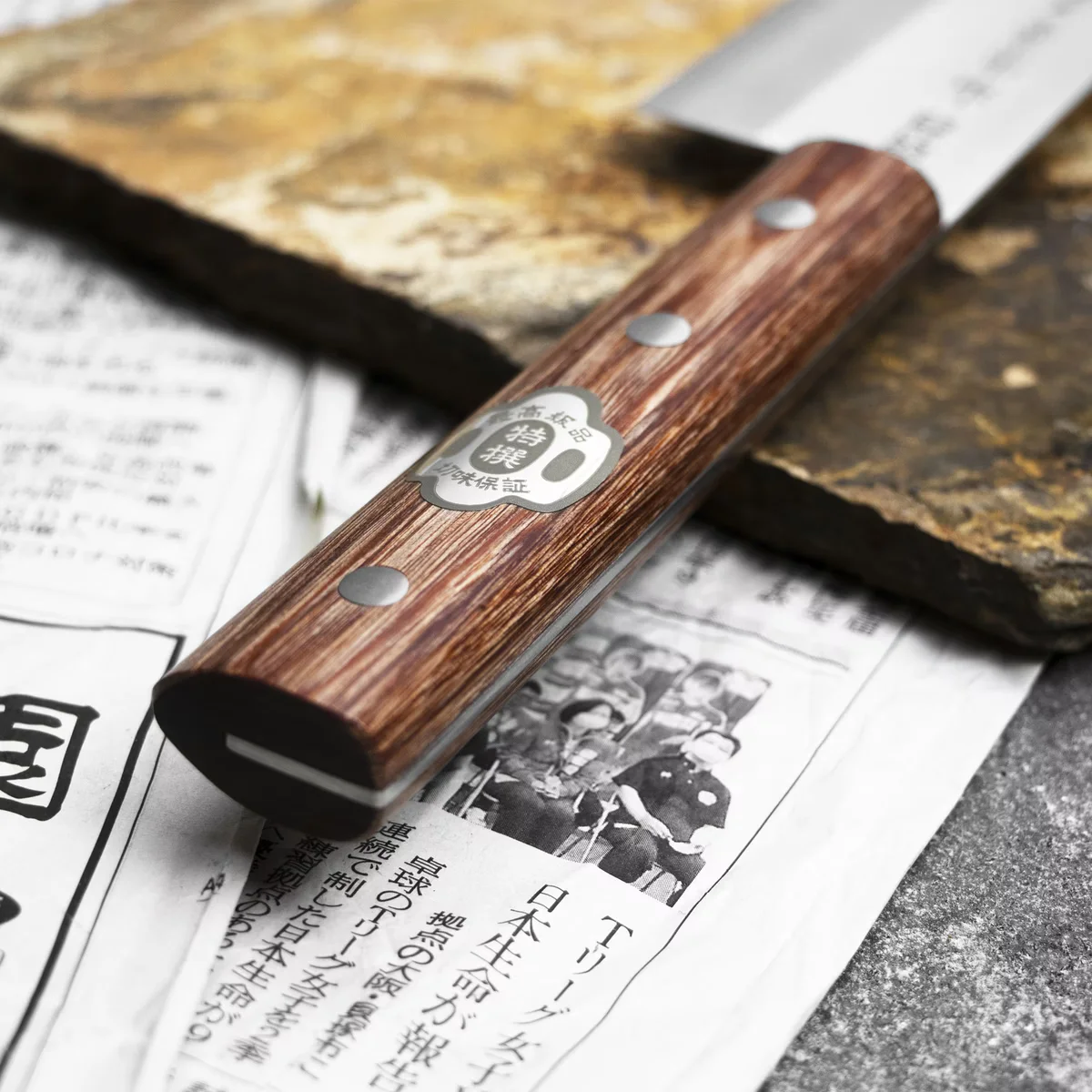 Kanetsune 1000 Shiro-2/SS Nóż Santoku 16,5 cm — zdjęcie 7