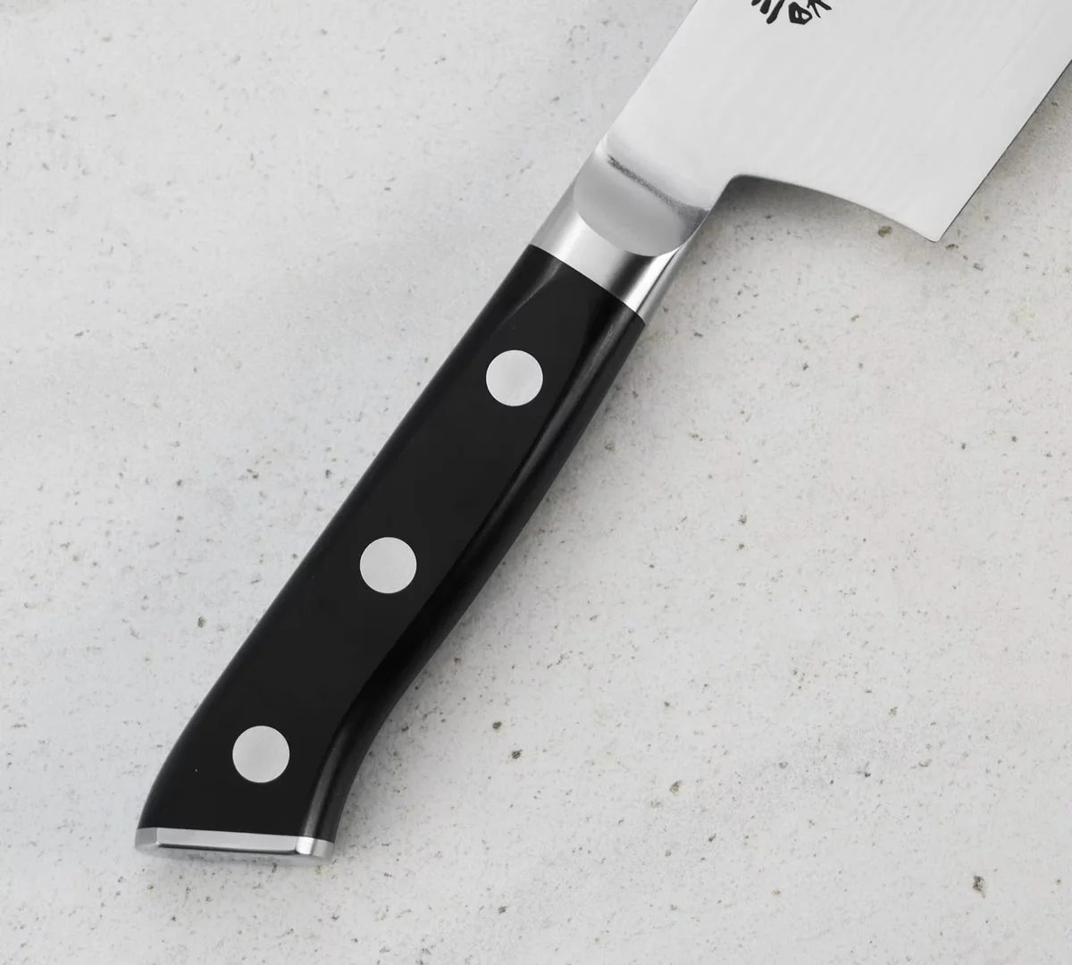 Mcusta Zanmai Classic Damascus VG-10 Pakka Nóż Nakiri 18 cm — zdjęcie 4