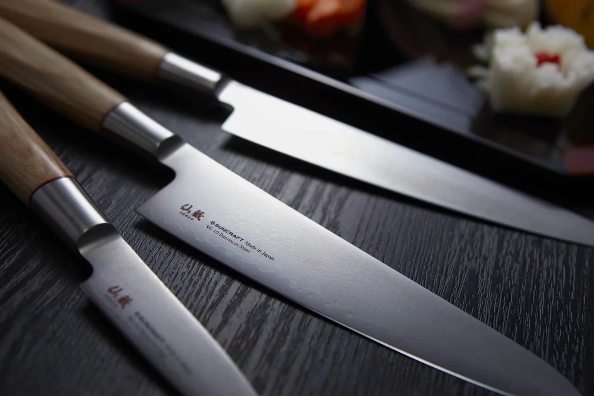 Suncraft SENZO TWISTED OCTAGON Santoku 14.3 cm — zdjęcie 9