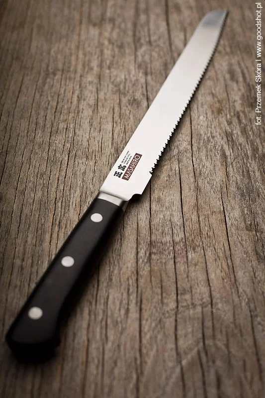 Masahiro MV-H Nóż do chleba z ząbkowanym ostrzem 24 cm — zdjęcie 6