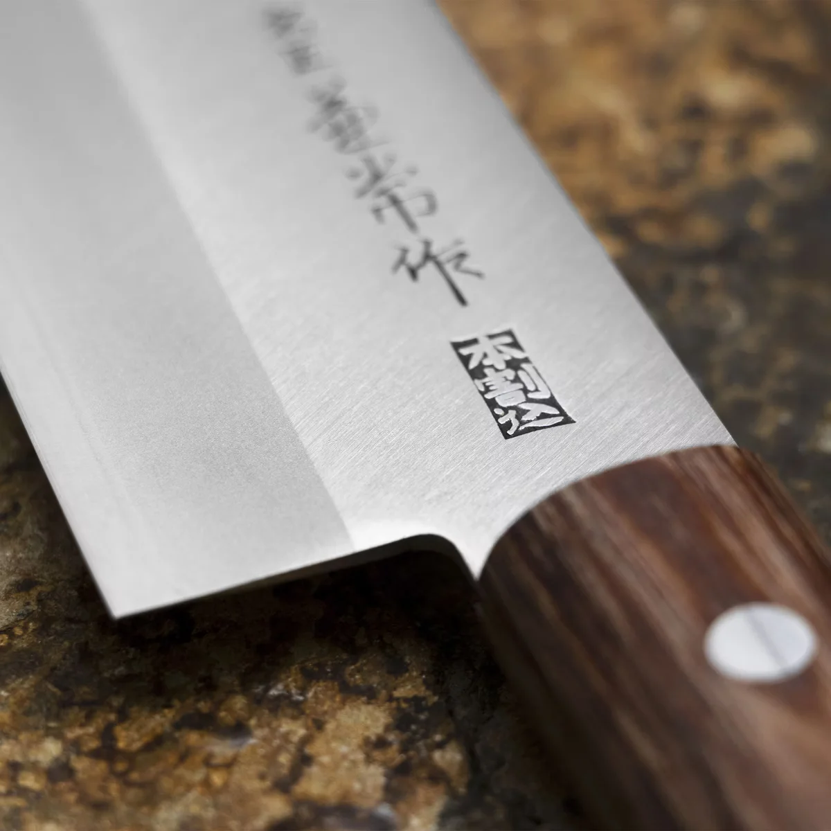Kanetsune 1000 Shiro-2/SS Nóż Santoku 16,5 cm — zdjęcie 8