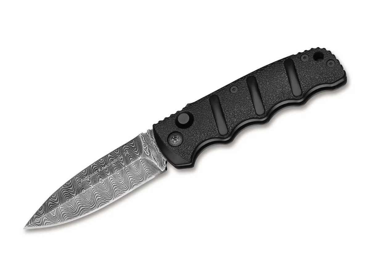 Nóż automatyczny Böker Plus Kalashnikov Damast Auto, ostrze 8.5 cm