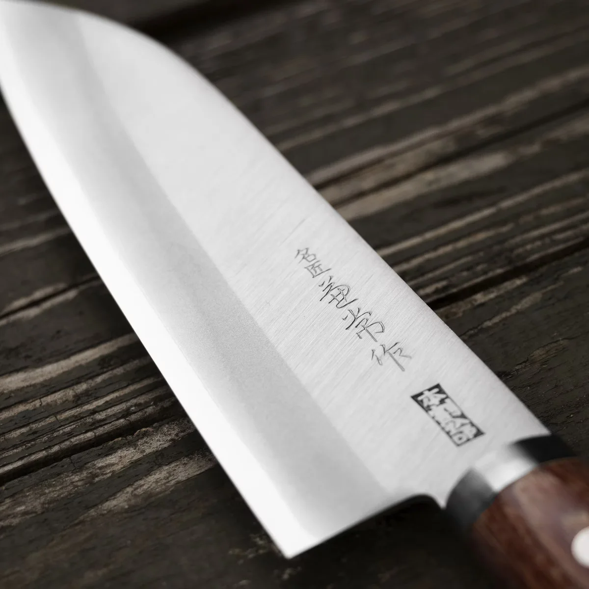 Kanetsune Seki 2000 Shiro-2/SS Nóż Santoku 16,5 cm — zdjęcie 5