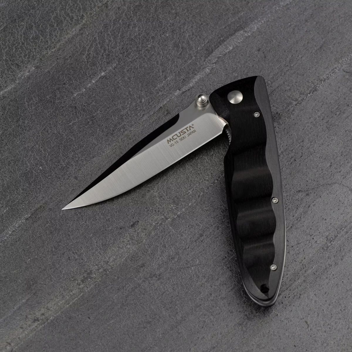 Mcusta Classic Wave Black Pakka VG-10 Nóż Składany 8 cm — zdjęcie 8