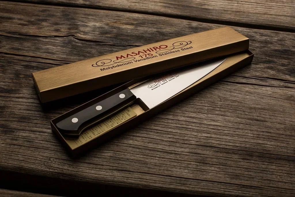 Masahiro BWH Santoku - Nóż uniwersalny 17.5 cm — zdjęcie 4