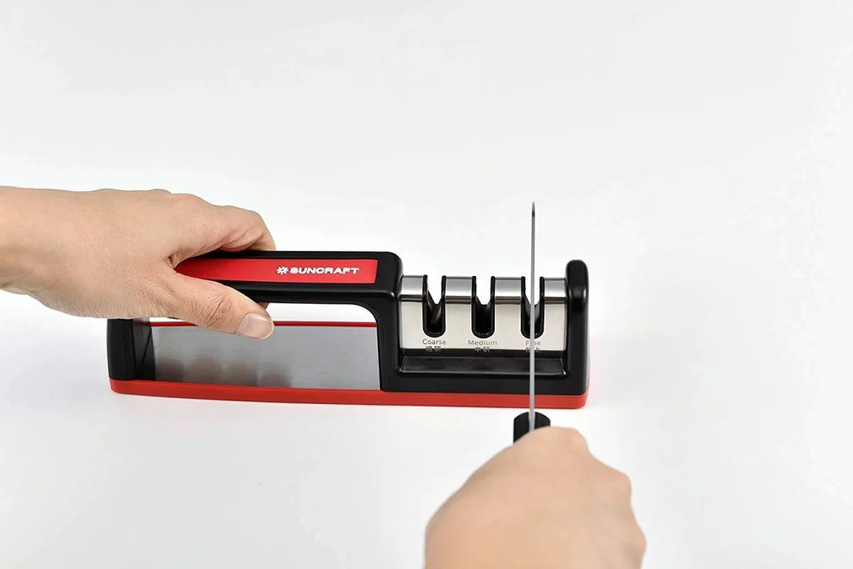 Ostrzałka Suncraft Handy Sharpener 3-etapowa Diament/Karbid/Ceramika HKS-01 — zdjęcie 3