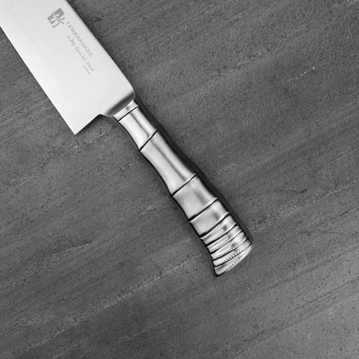 Tamahagane Bamboo VG-5 Nóż Santoku 17,5 cm — zdjęcie 7