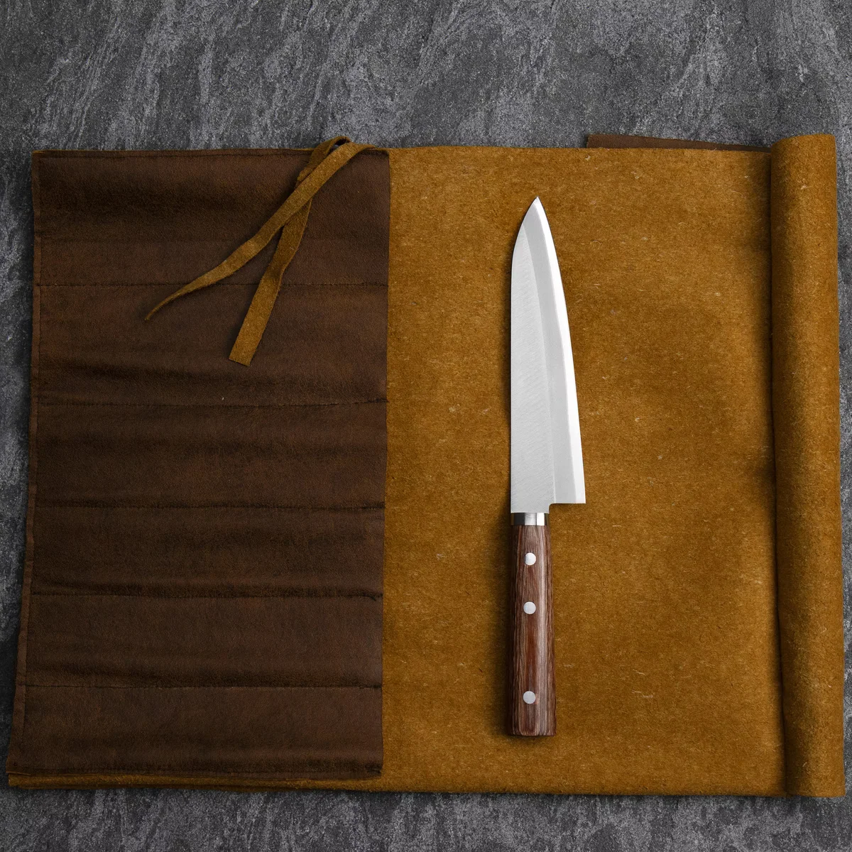 Kanetsune Seki 2000 Shiro-2/SUS410 Nóż Szefa Kuchni Gyuto 18 cm — zdjęcie 10