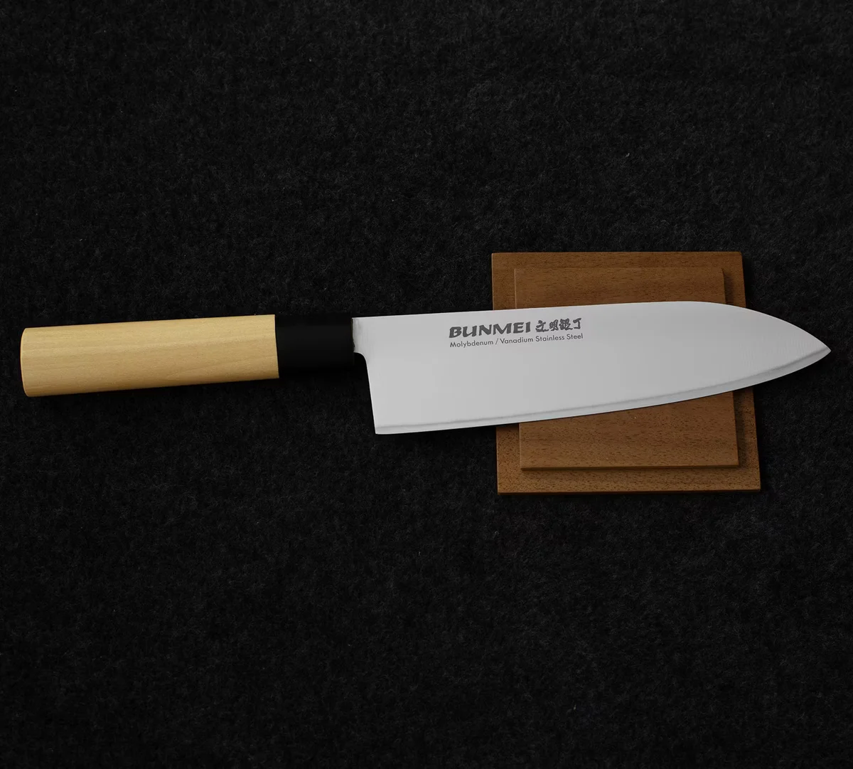 Bunmei Nóż Santoku 18 cm — zdjęcie 2