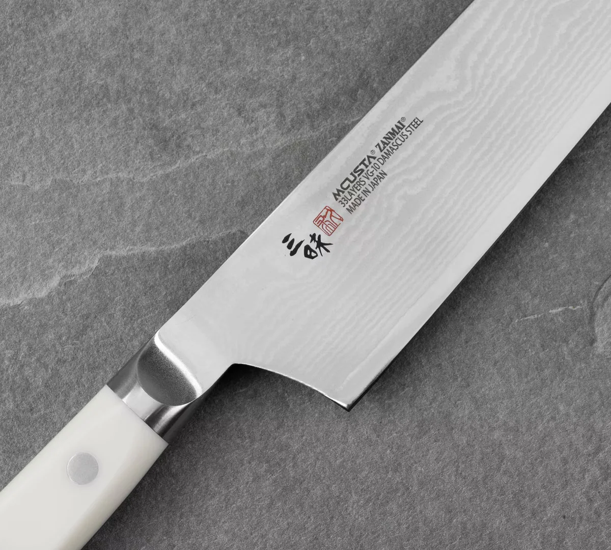 Mcusta Zanmai Classic Damascus VG-10 Corian Nóż Szefa Kuchni 24 cm — zdjęcie 4