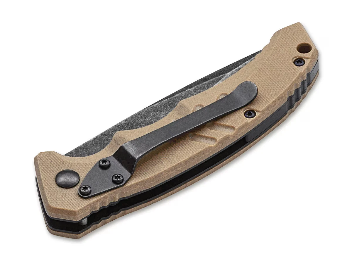 Nóż automatyczny Böker Plus Intention II Coyote - D2, G10 — zdjęcie 2