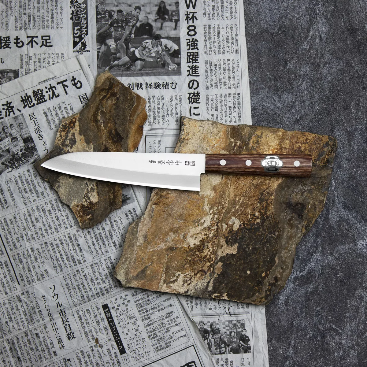 Kanetsune 1000 Shiro-2/SS Nóż Szefa Kuchni 18 cm — zdjęcie 5