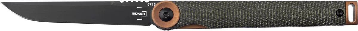 Nóż składany Boker Plus Kaizen Green Canvas Micarta — zdjęcie 10