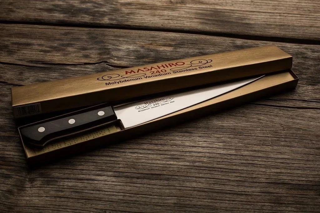 Nóż do plastrowania Masahiro BWH Slicer 27 cm — zdjęcie 5