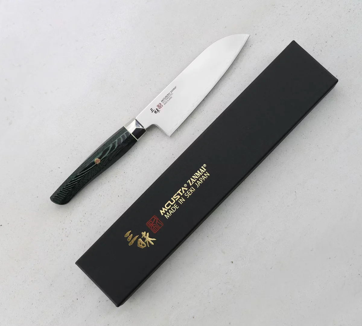 Mcusta Zanmai Green Revolution Nóż Ko-Santoku ze stali SPG2, 15 cm — zdjęcie 2