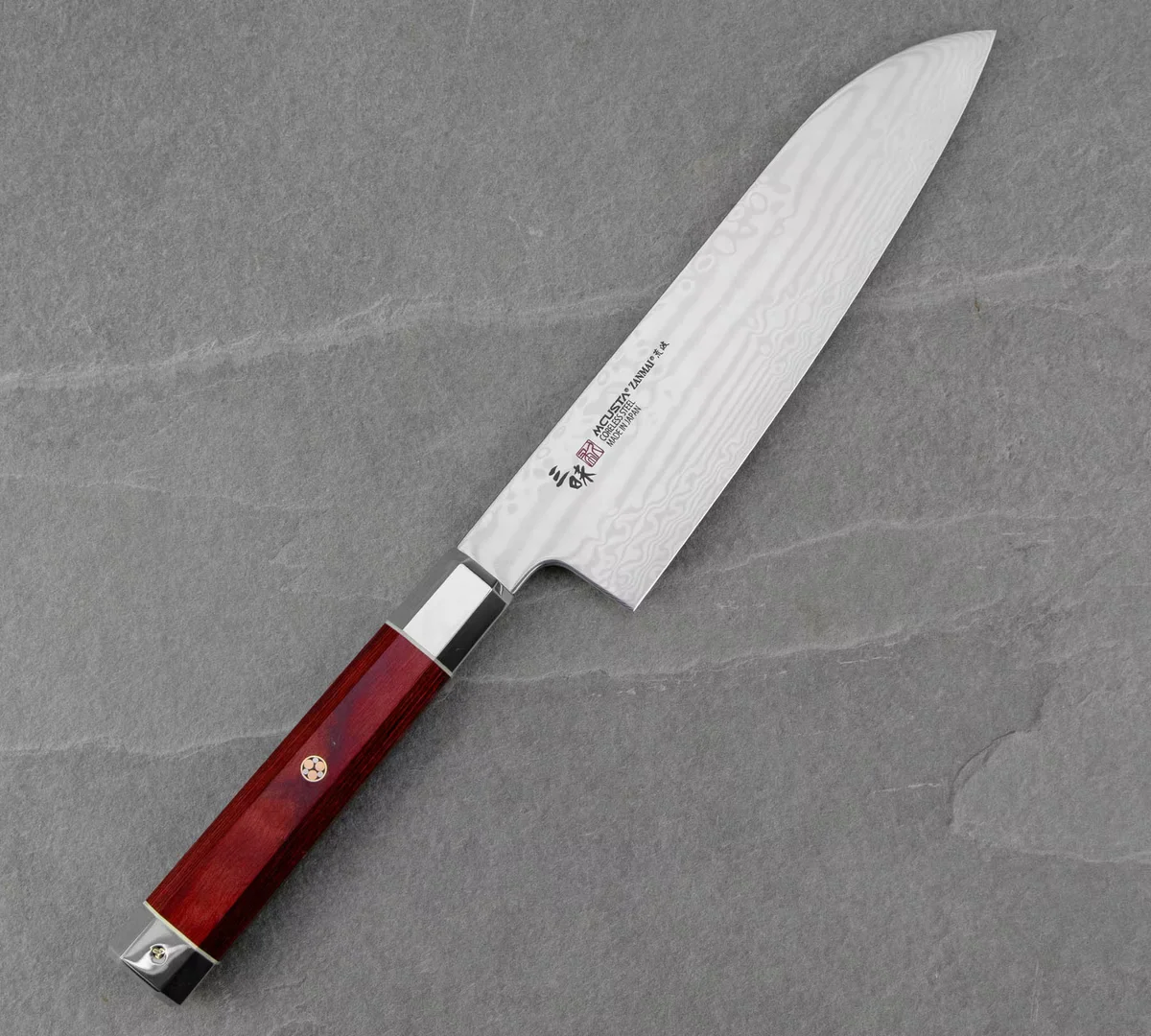 Mcusta Zanmai VG-10 Ultimate Aranami Nóż Santoku 18 cm — zdjęcie 6