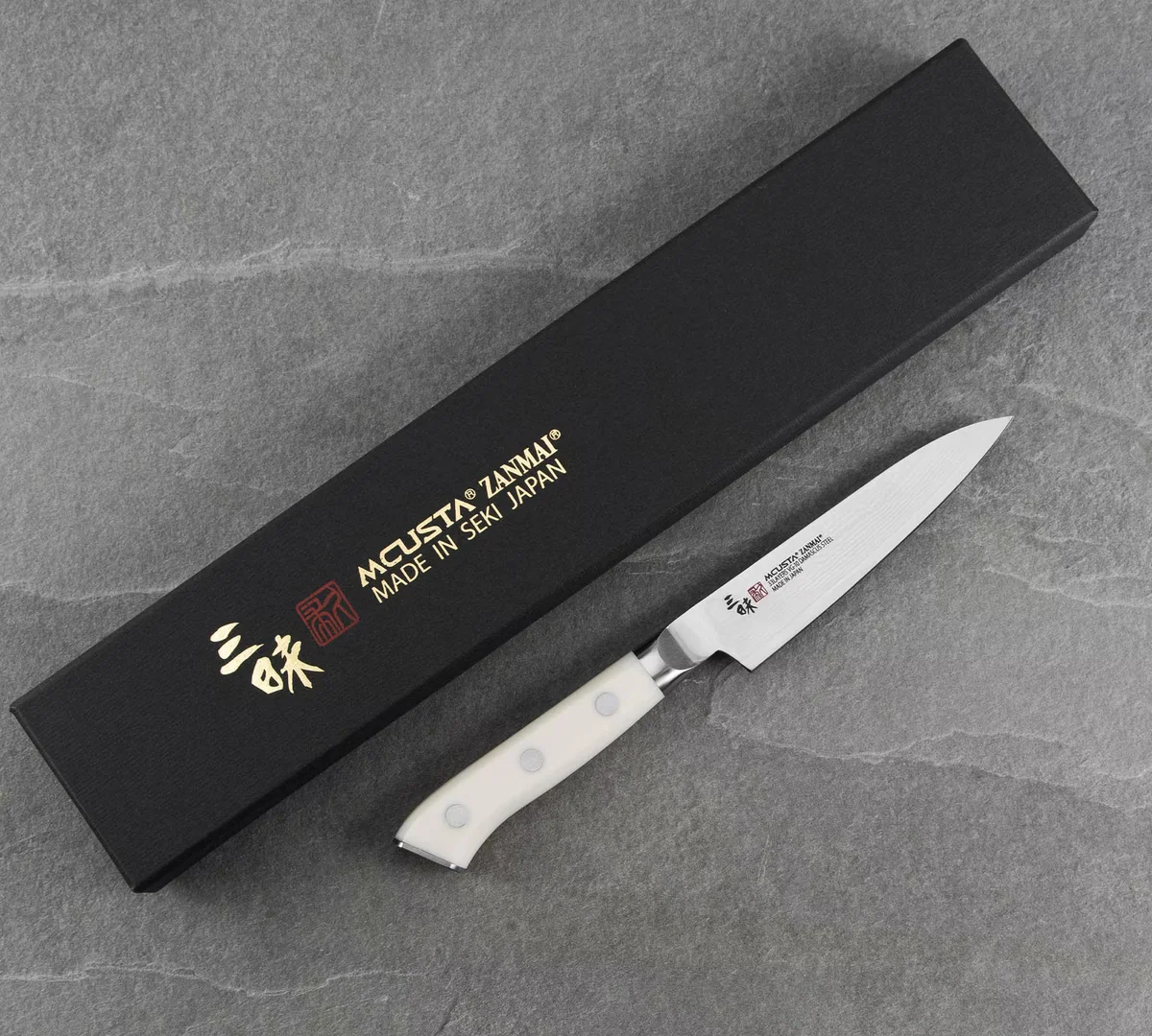 Mcusta Zanmai Classic Damascus VG-10 Corian Nóż uniwersalny 11 cm — zdjęcie 3