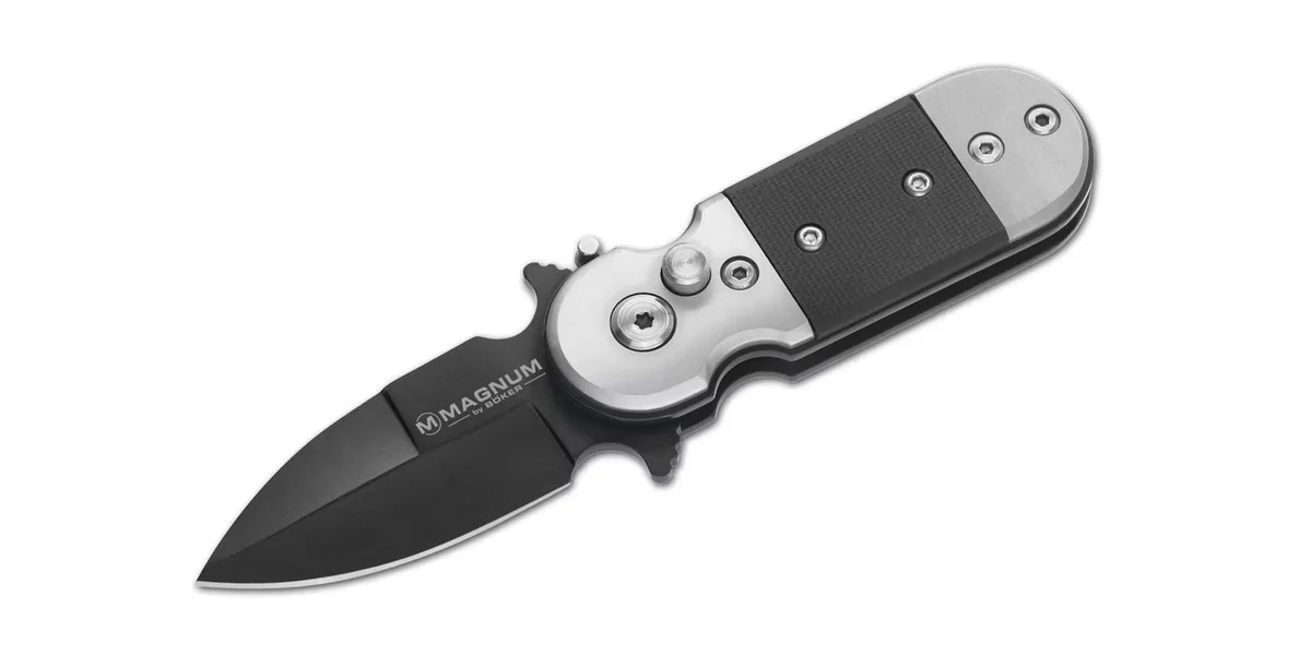 Nóż składany sprężynowy Boker Magnum Black Lightning