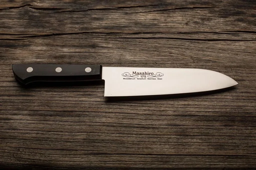 Masahiro BWH Santoku - Nóż uniwersalny 17.5 cm — zdjęcie 5