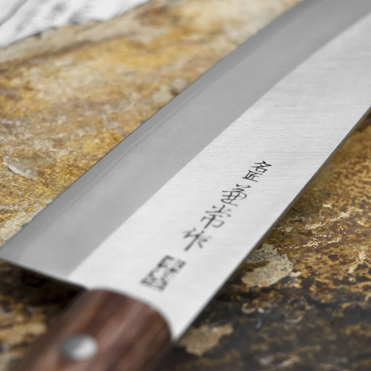 Kanetsune 1000 Shiro-2/SS Nóż Santoku 16,5 cm — zdjęcie 6