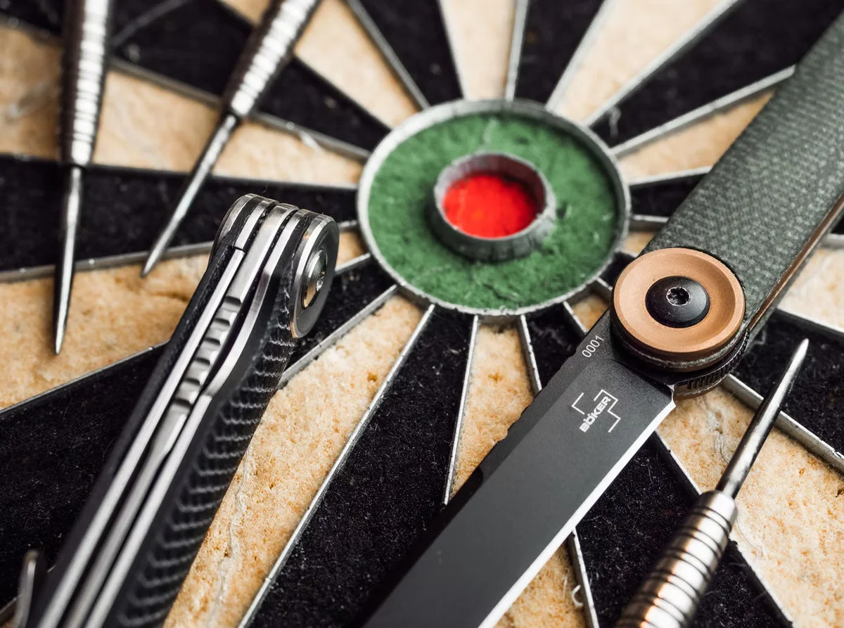 Nóż składany Boker Plus Kaizen Green Canvas Micarta — zdjęcie 9
