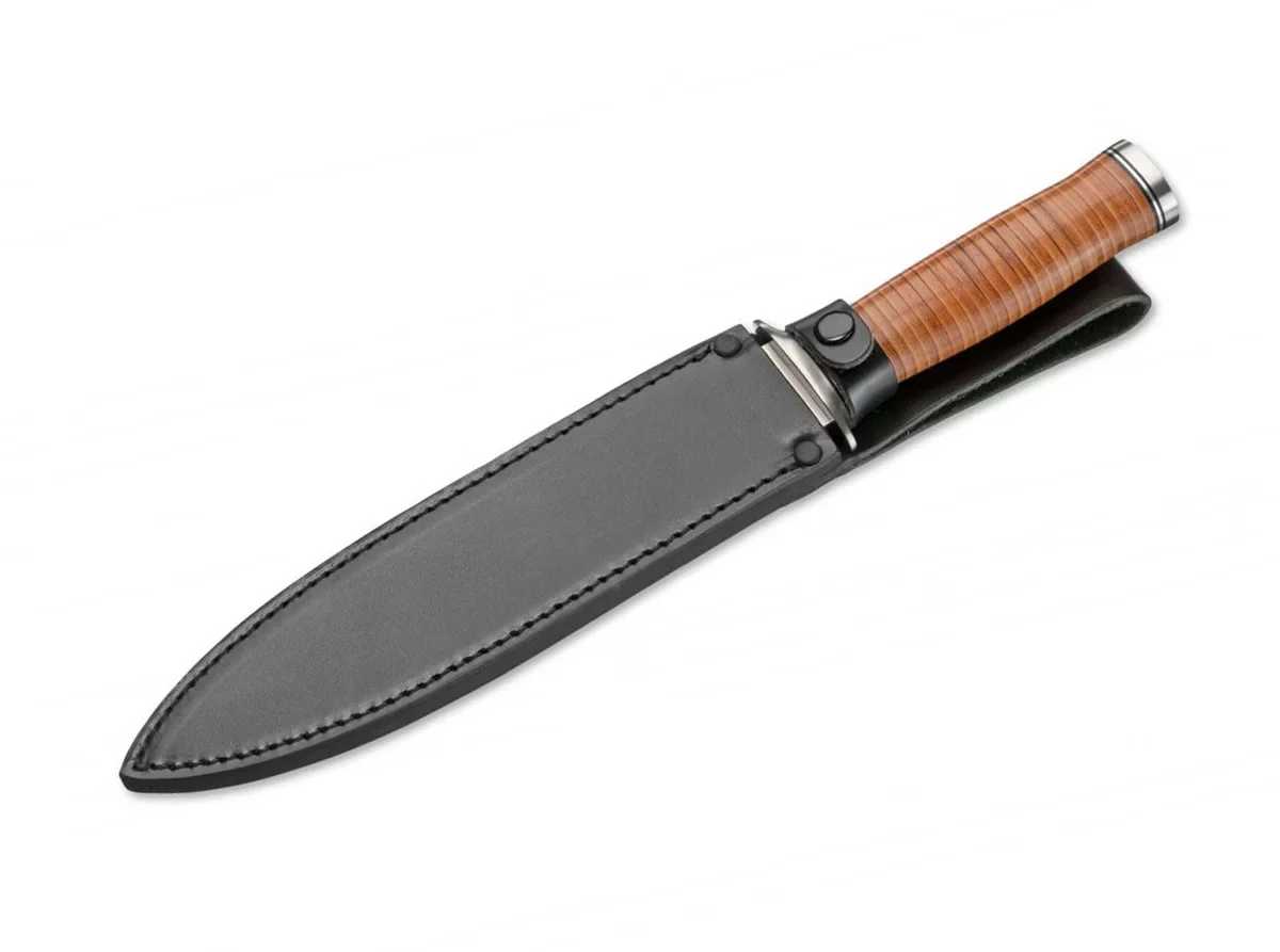 Nóż Boker Magnum Classic Dagger – stal 440A, rękojeść skóra, klinga 21 cm — zdjęcie 2