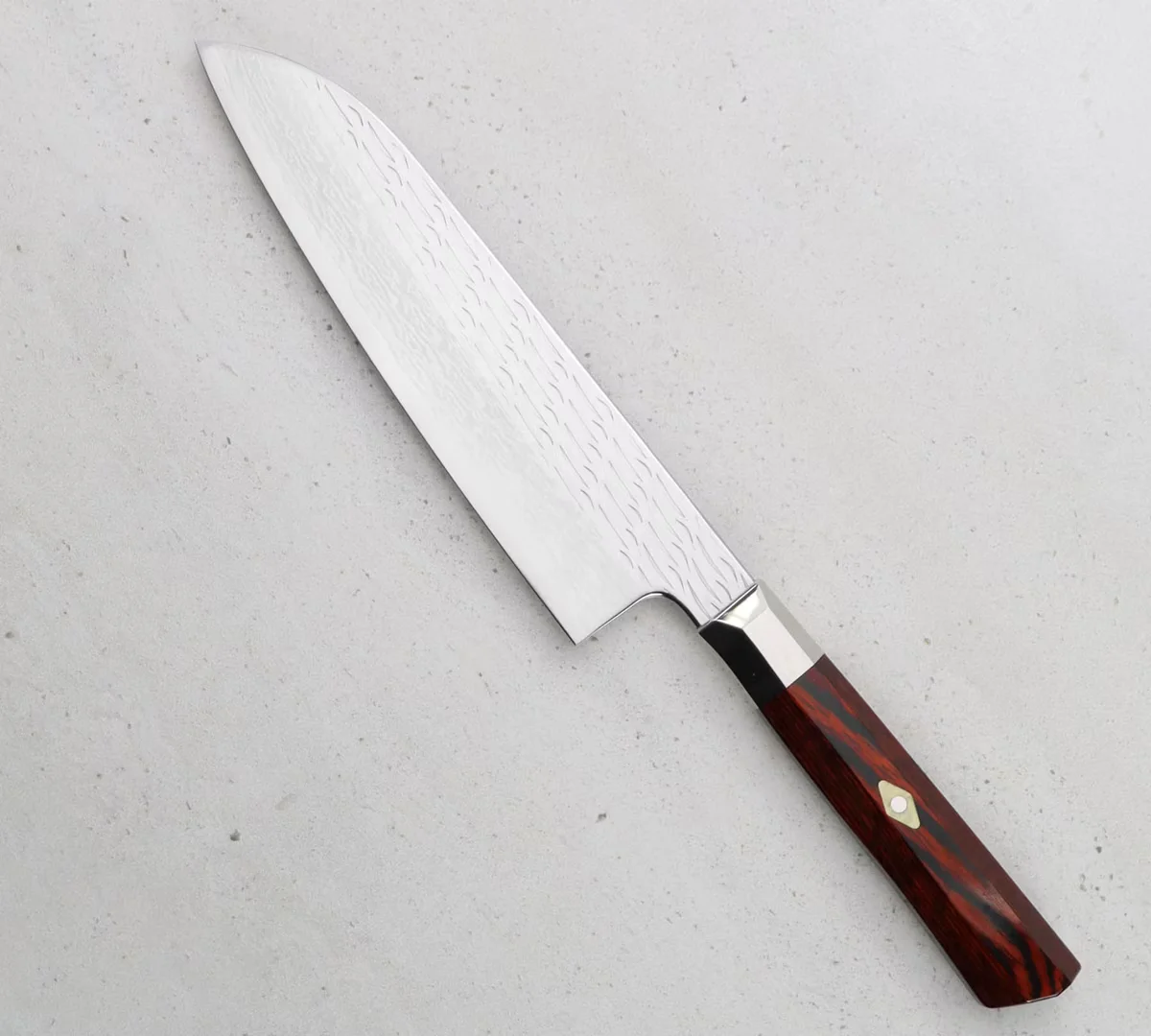Mcusta Zanmai VG-10 Supreme Ripple Nóż Santoku 18 cm — zdjęcie 6
