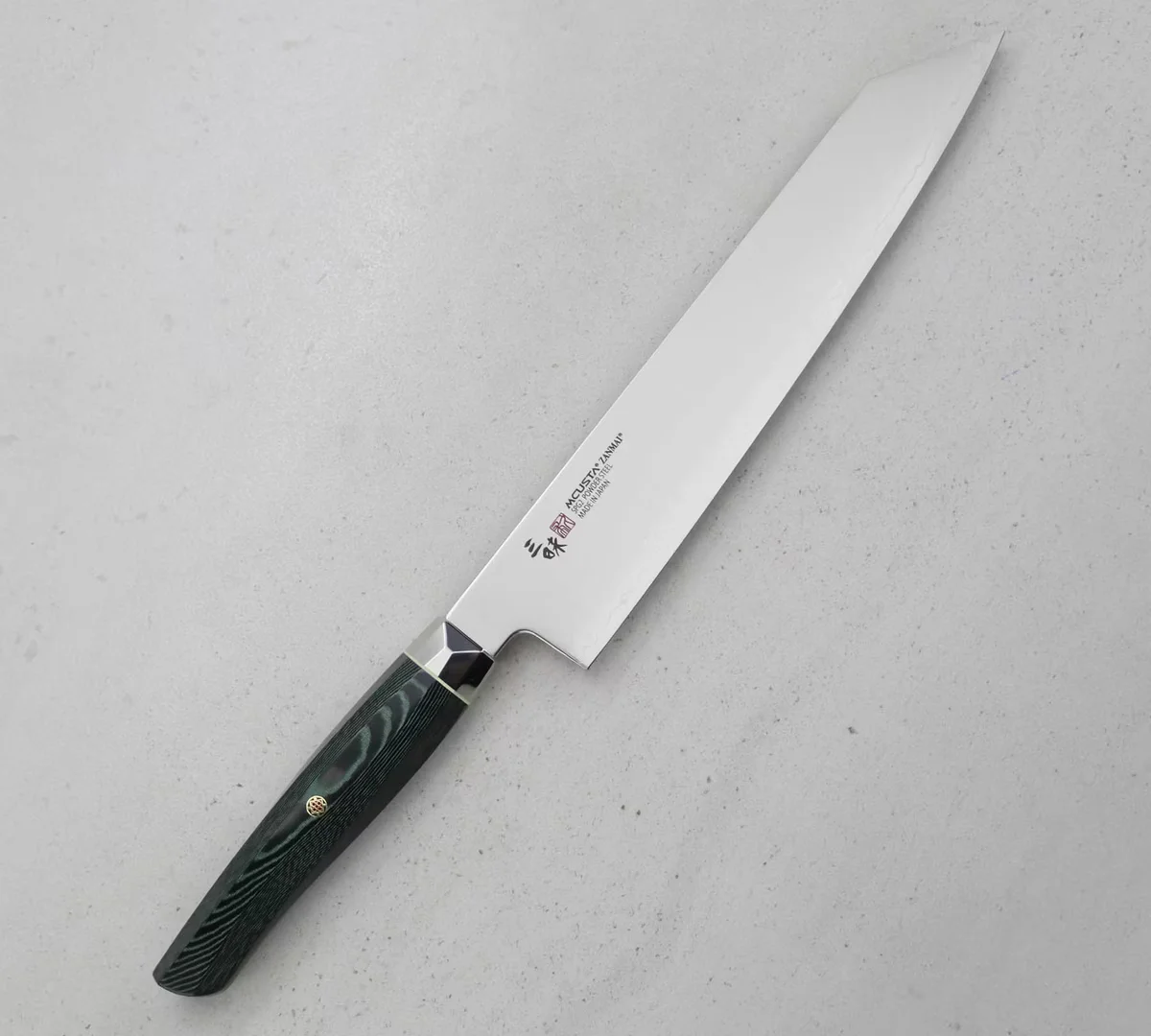 Mcusta Zanmai Green Revolution SPG2 Nóż Kiritsuke Gyuto 23 cm — zdjęcie 5