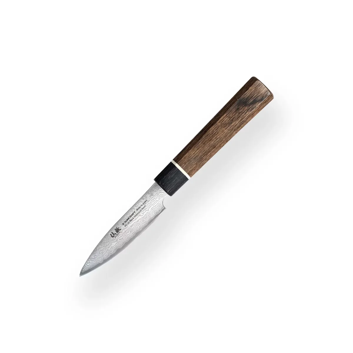 Nóż Suncraft SENZO BLACK Paring z rdzeniem VG-10, ostrze 8 cm — zdjęcie 2