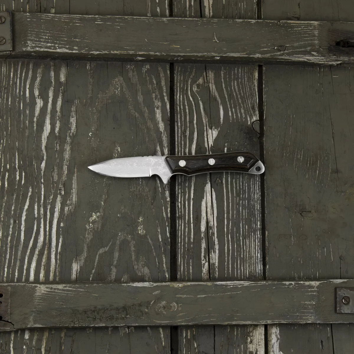 Kanetsune Seki Aogami#2 Seseragi Drop Point Nóż Outdoorowy 7 cm — zdjęcie 9
