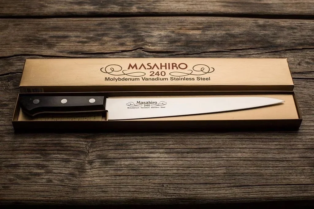 Nóż do plastrowania Masahiro BWH Slicer 27 cm — zdjęcie 2