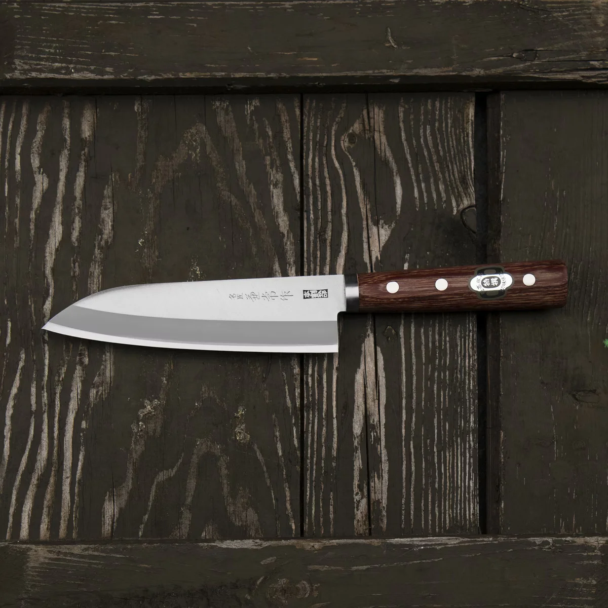 Kanetsune Seki 2000 Shiro-2/SS Nóż Santoku 16,5 cm — zdjęcie 9