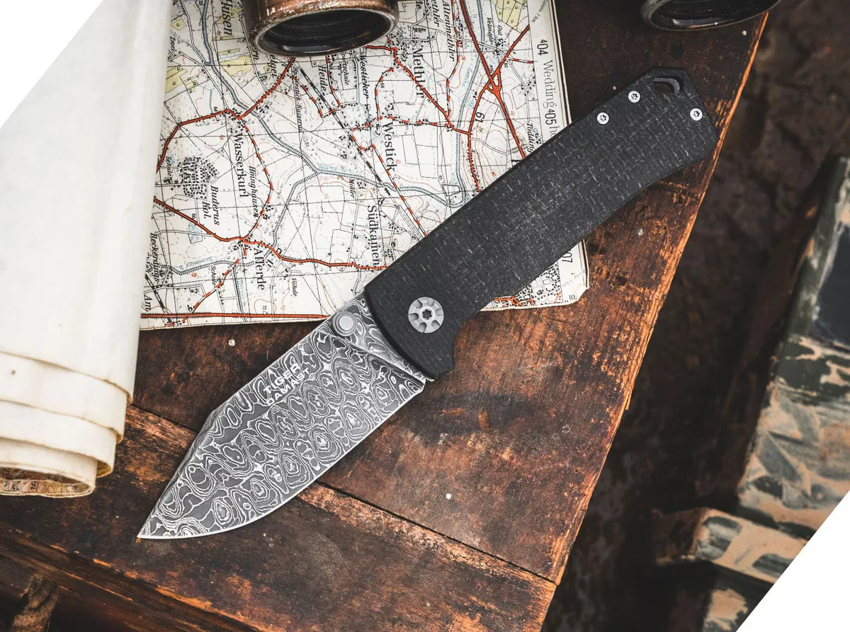 Nóż Böker Solingen Tiger-Damascus — zdjęcie 5